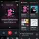 Two screenshots, side by side, of the two versions of Android Auto and Assistant Driving Mode